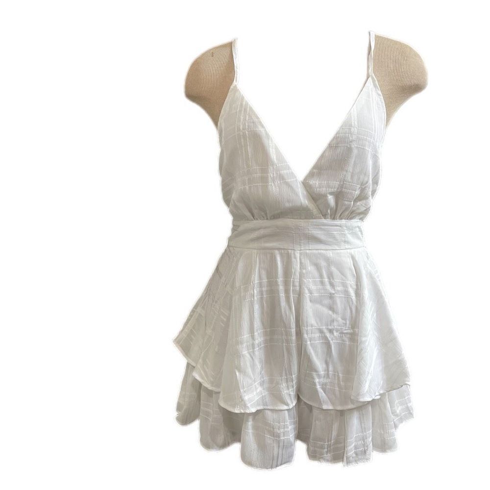 NWT One And Only Collective White Jumpsuit Size Medium New